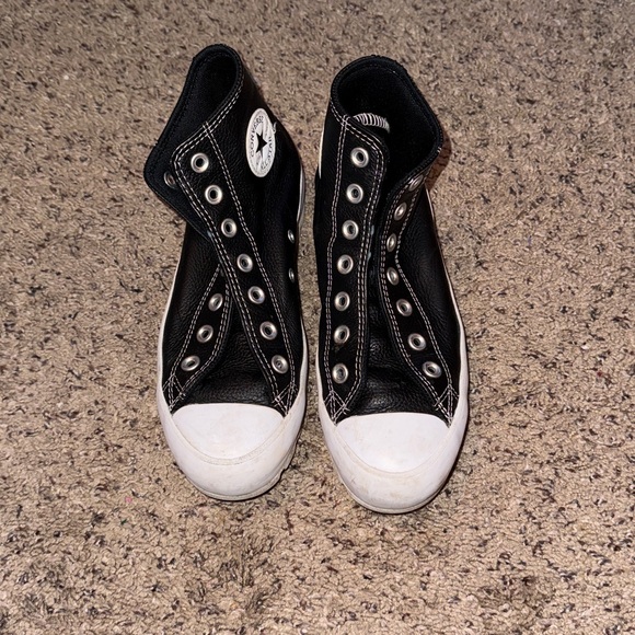 Converse Black and White All Star Sneakers - Picture 5 of 5